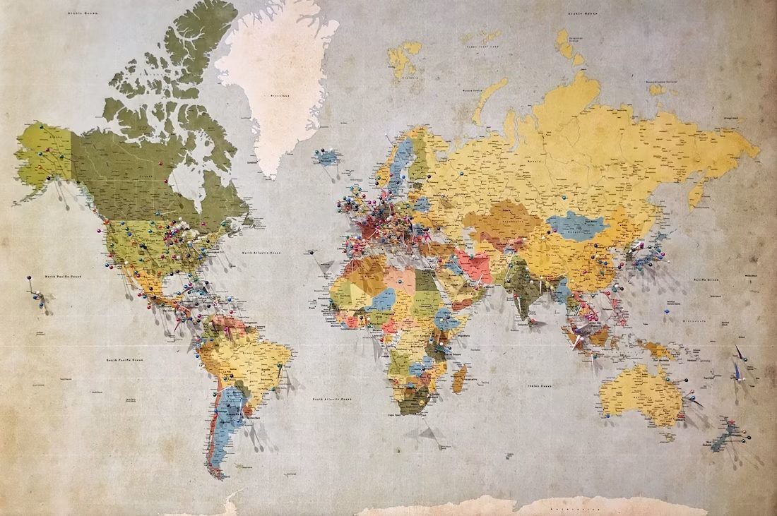 Map showing coverage across Australia and New Zealand
